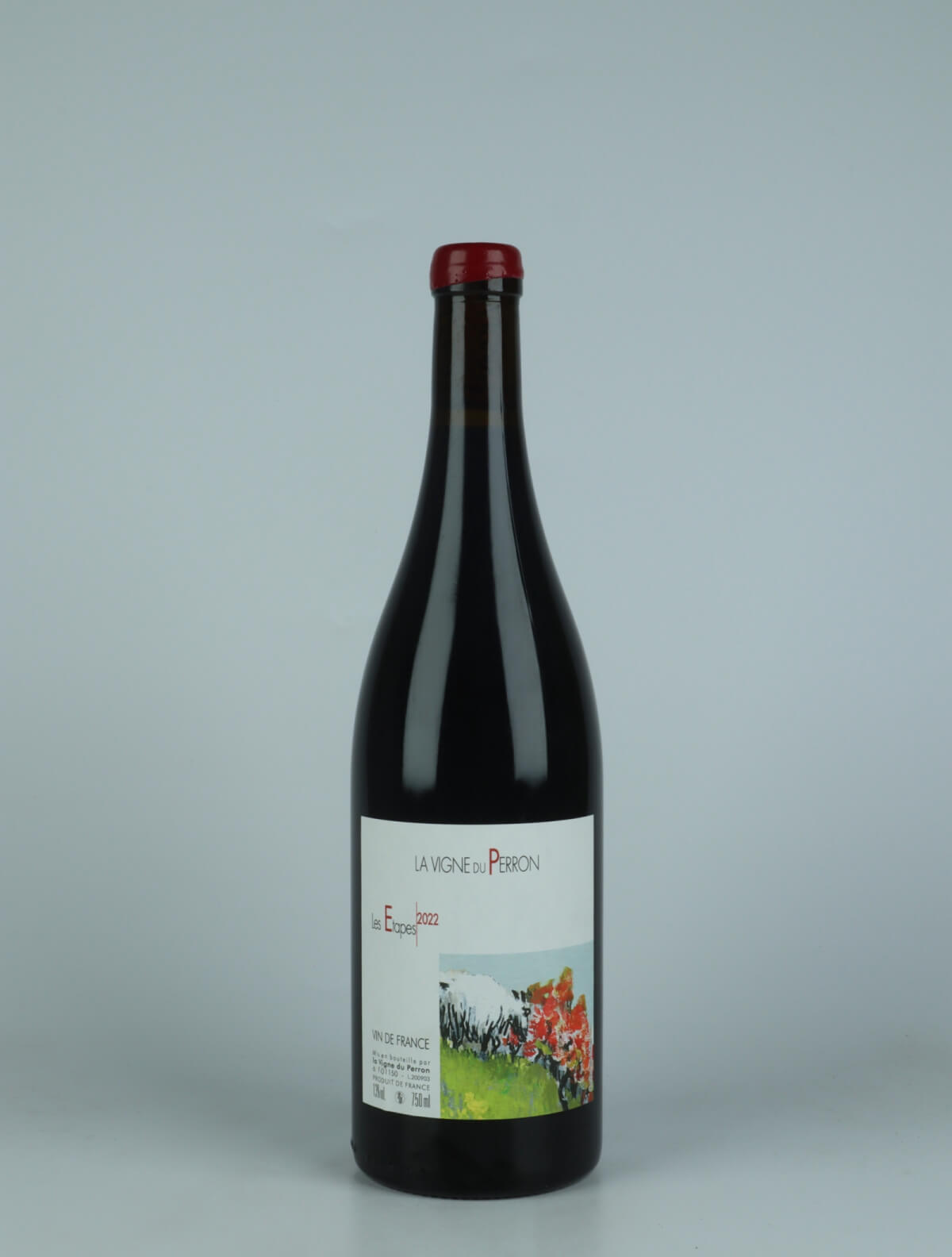 A bottle 2022 Les Etapes Red wine from Domaine du Perron, Bugey in France