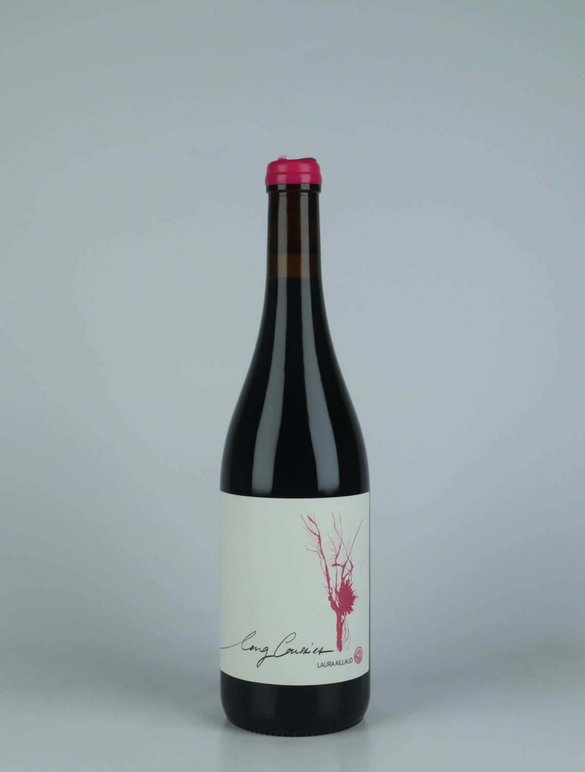 A bottle 2022 Long Courrier Rouge Red wine from Laura Aillaud, Rhône in France