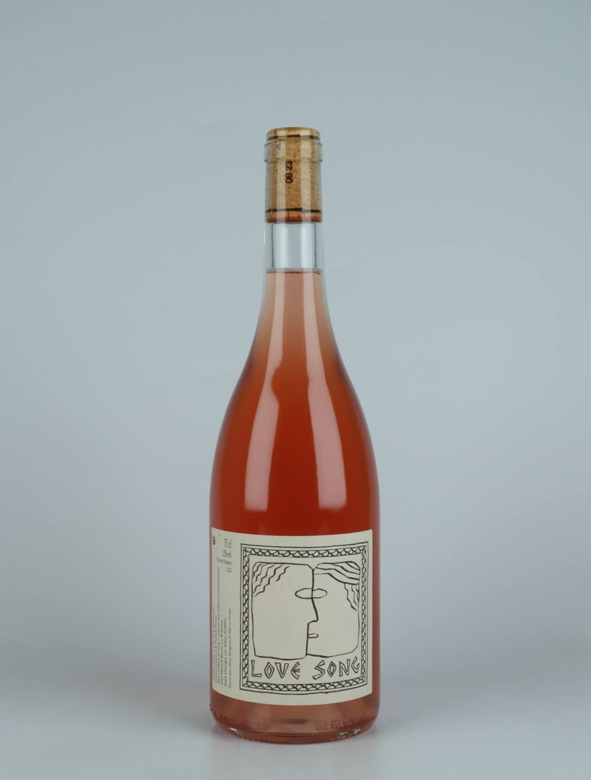 A bottle 2022 Love Song Rosé from Patrick Bouju, Auvergne in France