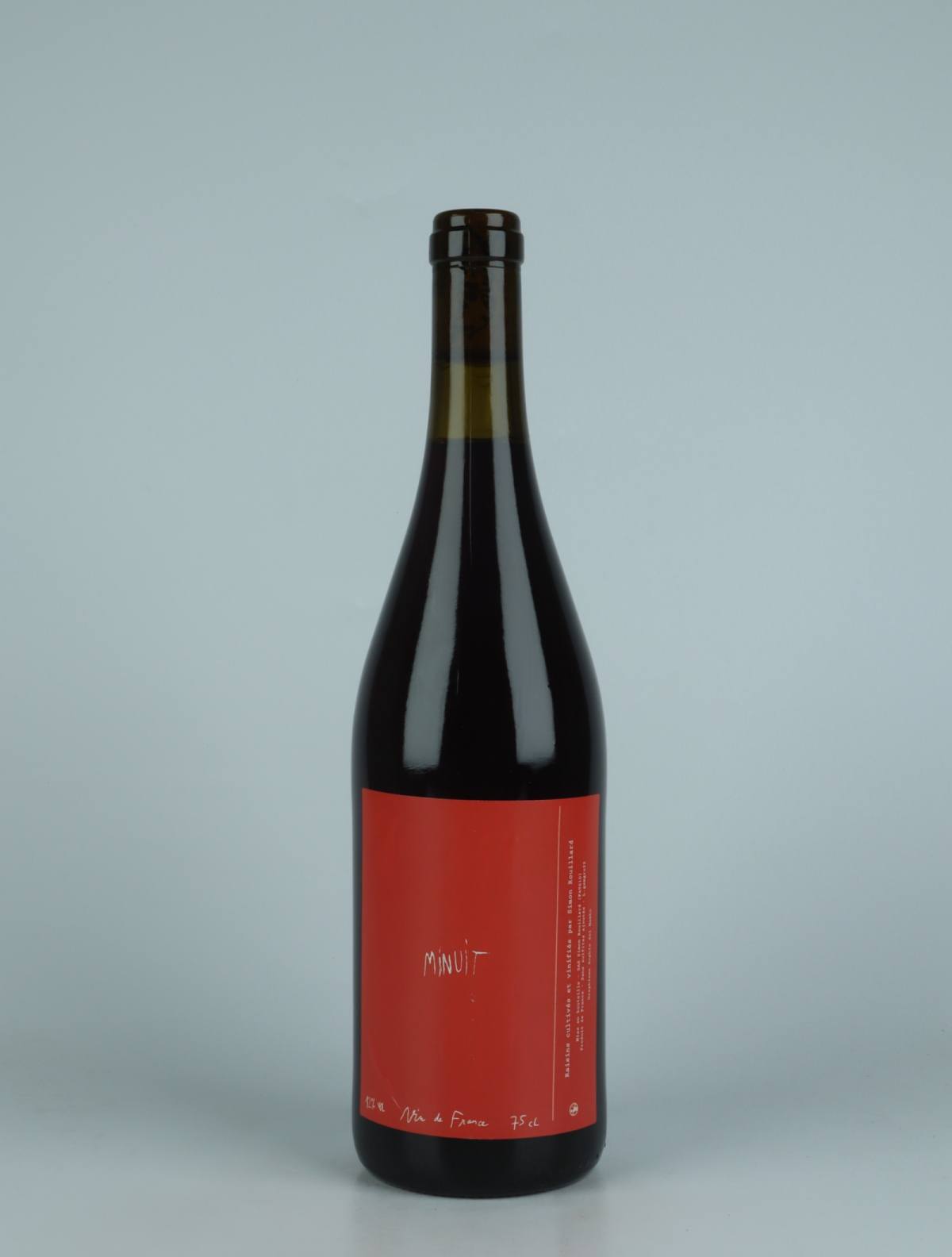 A bottle 2022 Minuit Red wine from Simon Rouillard, Loire in France