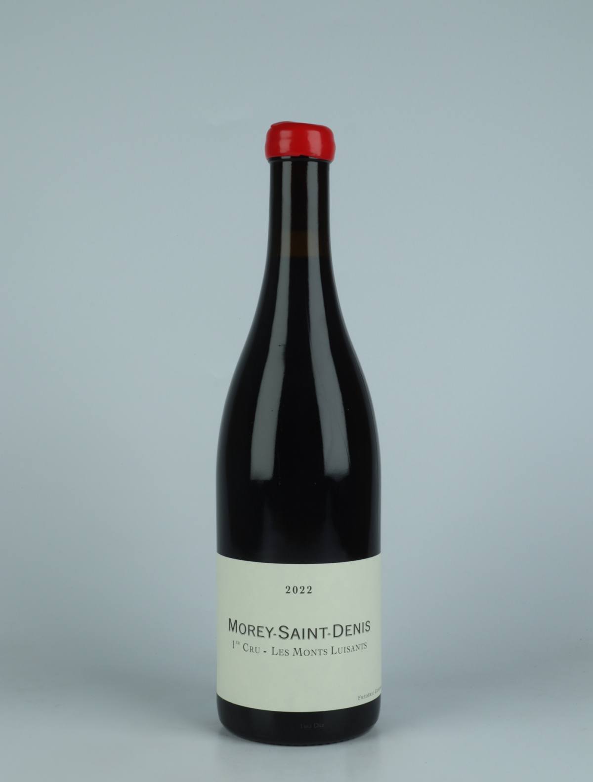 A bottle 2022 Morey Saint Denis 1. Cru - Les Monts Luisants Red wine from Frédéric Cossard, Burgundy in France
