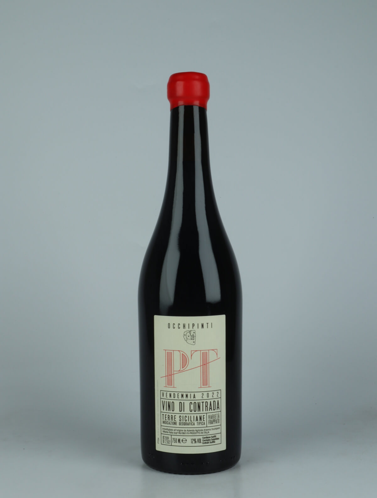 En flaske 2022 Pettineo - PT Rødvin fra Arianna Occhipinti, Sicilien i Italien