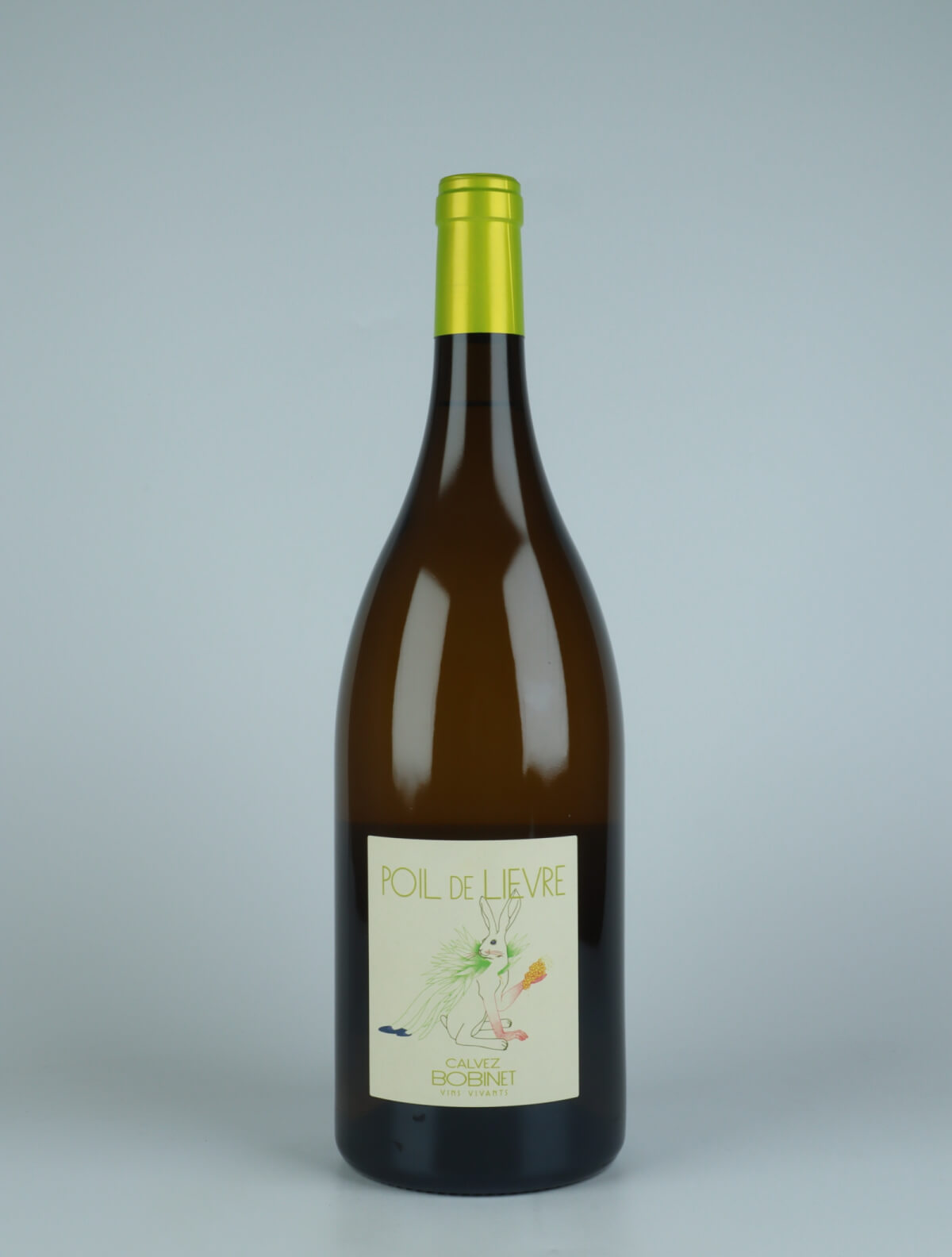A bottle 2022 Poil de Lievre White wine from Domaine Bobinet, Loire in France