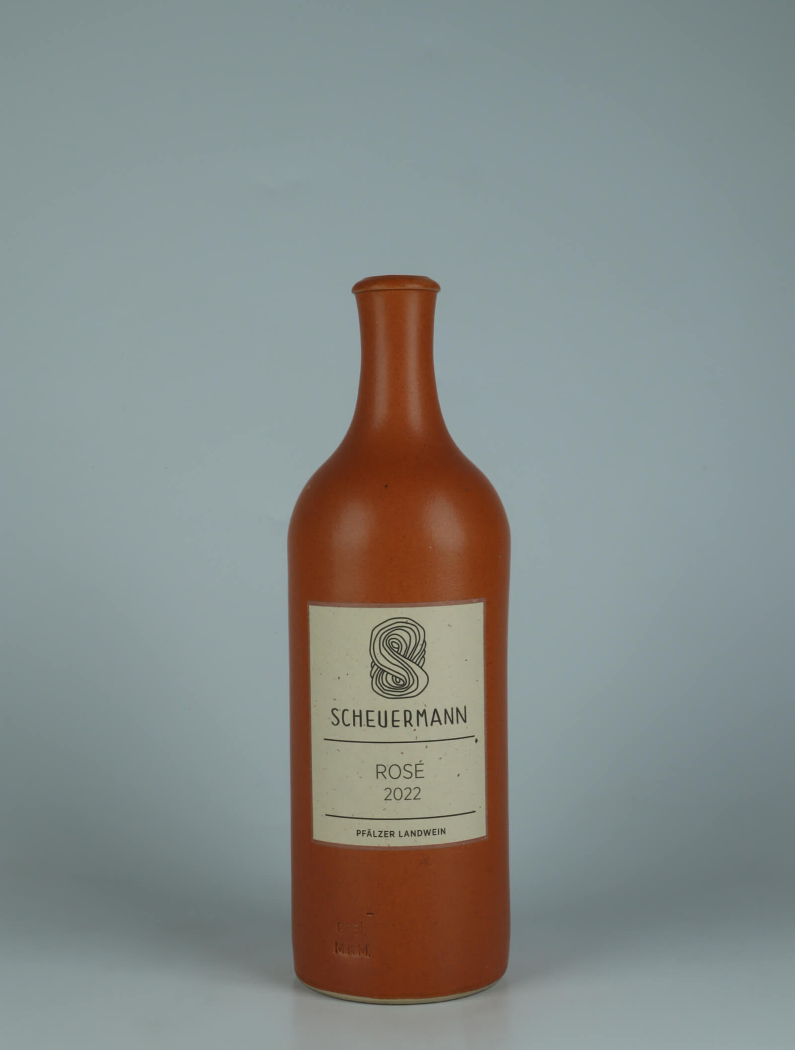 A bottle 2022 Rosé Trocken (Krukke) Rosé from Weingut Scheuermann, Pfalz in Germany
