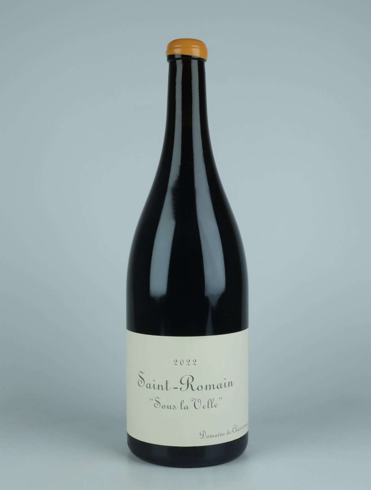 A bottle 2022 Saint Romain Rouge - Sous la Velle Red wine from Domaine de Chassorney, Burgundy in France