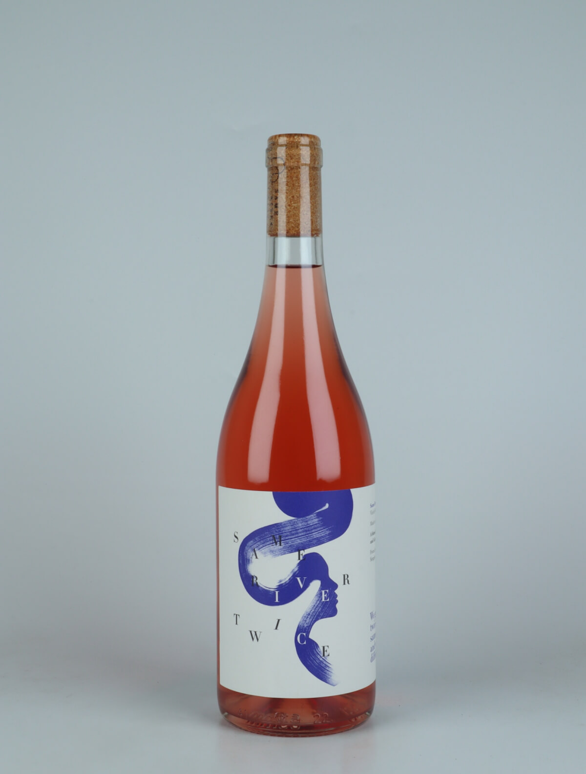 A bottle 2022 Same River Twice Rosé Rosé from Heliocentric Wines, Rhône in France
