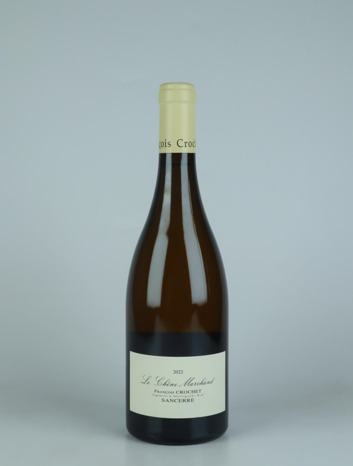 En flaske 2022 Sancerre Blanc- Le Chêne Marchand Hvidvin fra François Crochet, Loire i Frankrig