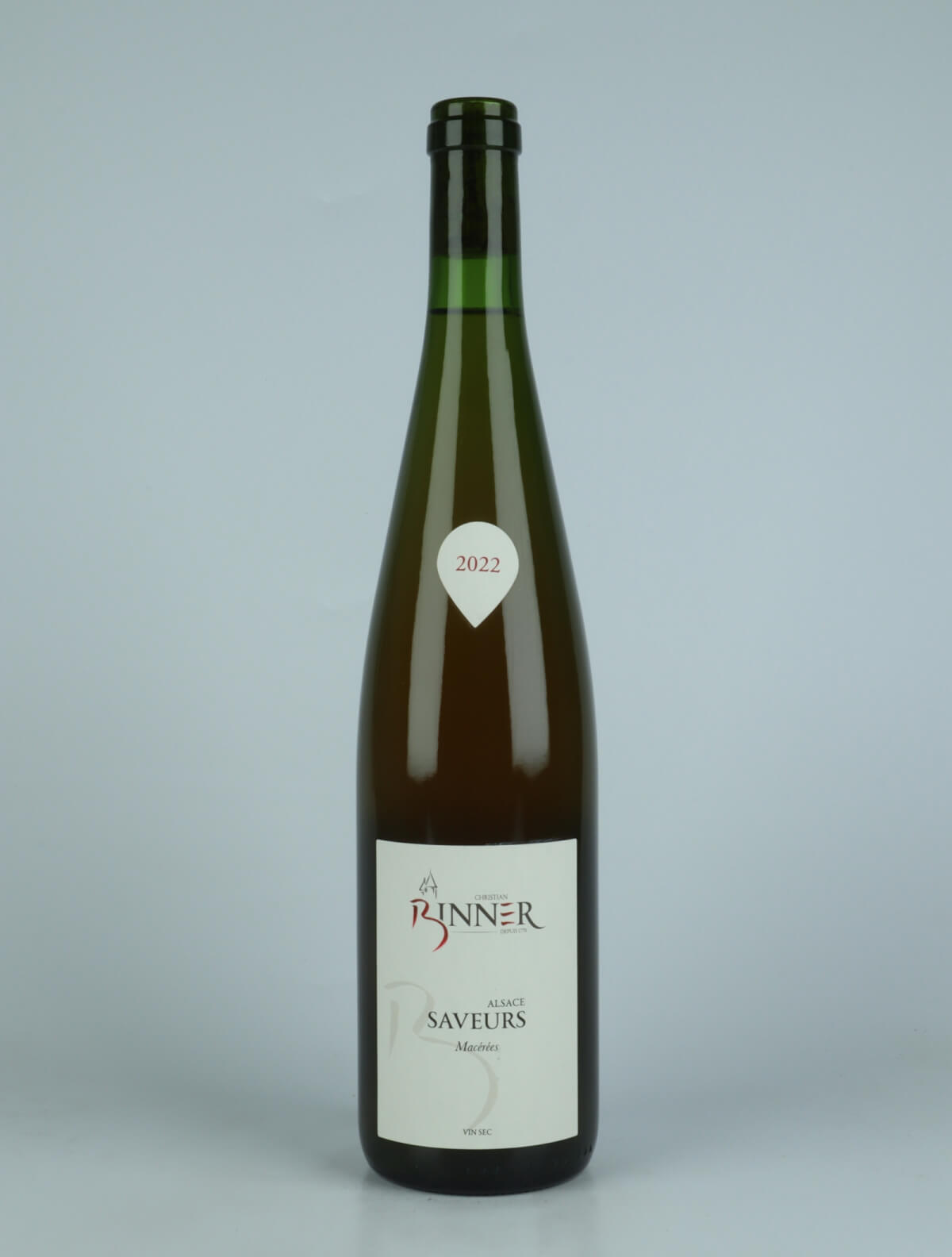 En flaske 2022 Saveurs Macérées Orange vin fra Domaine Christian Binner, Alsace i Frankrig