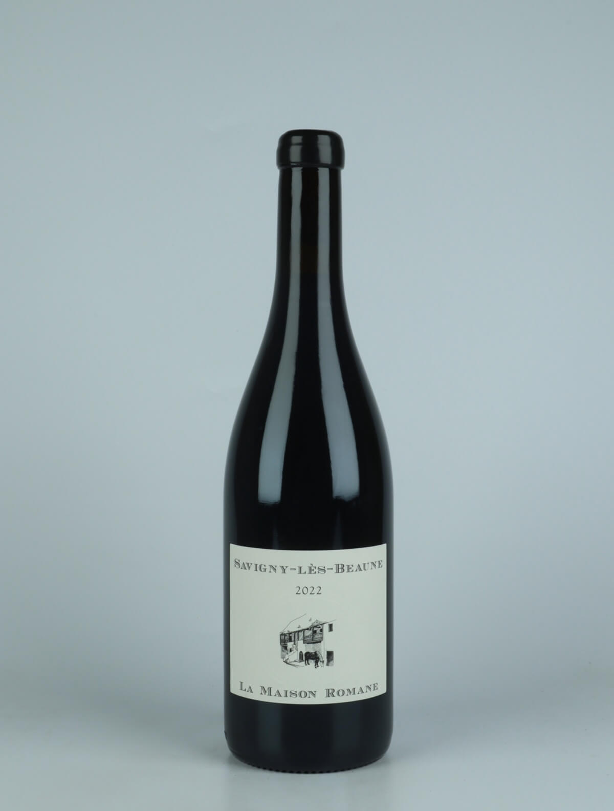En flaske 2022 Savigny Les Beaune Rødvin fra La Maison Romane, Bourgogne i Frankrig