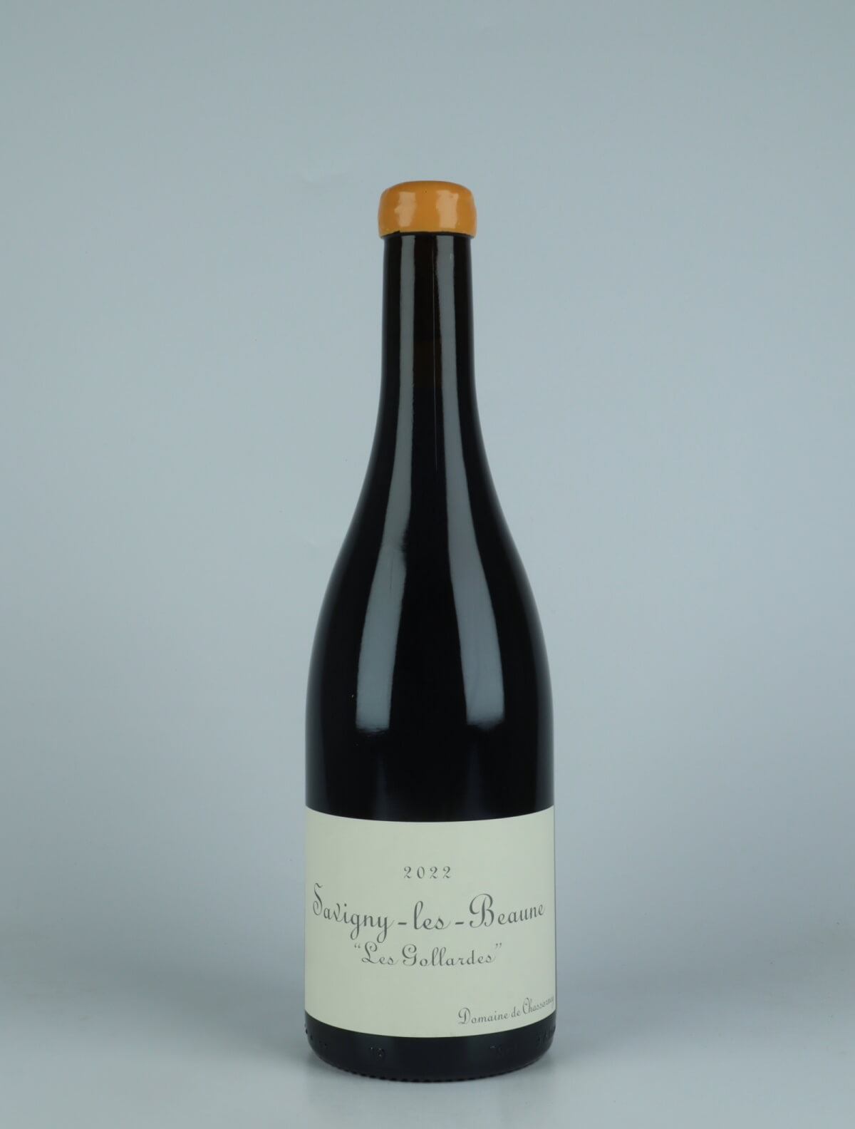 A bottle 2022 Savigny les Beaune - Les Gollardes Red wine from Domaine de Chassorney, Burgundy in France