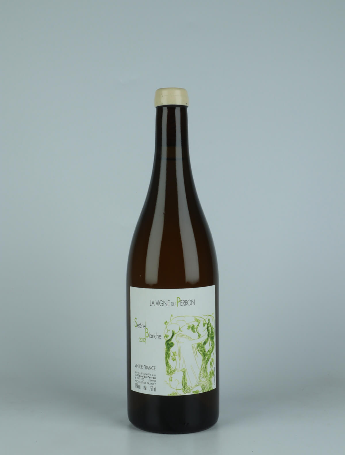 A bottle 2022 Serène Blanche White wine from Domaine du Perron, Bugey in France