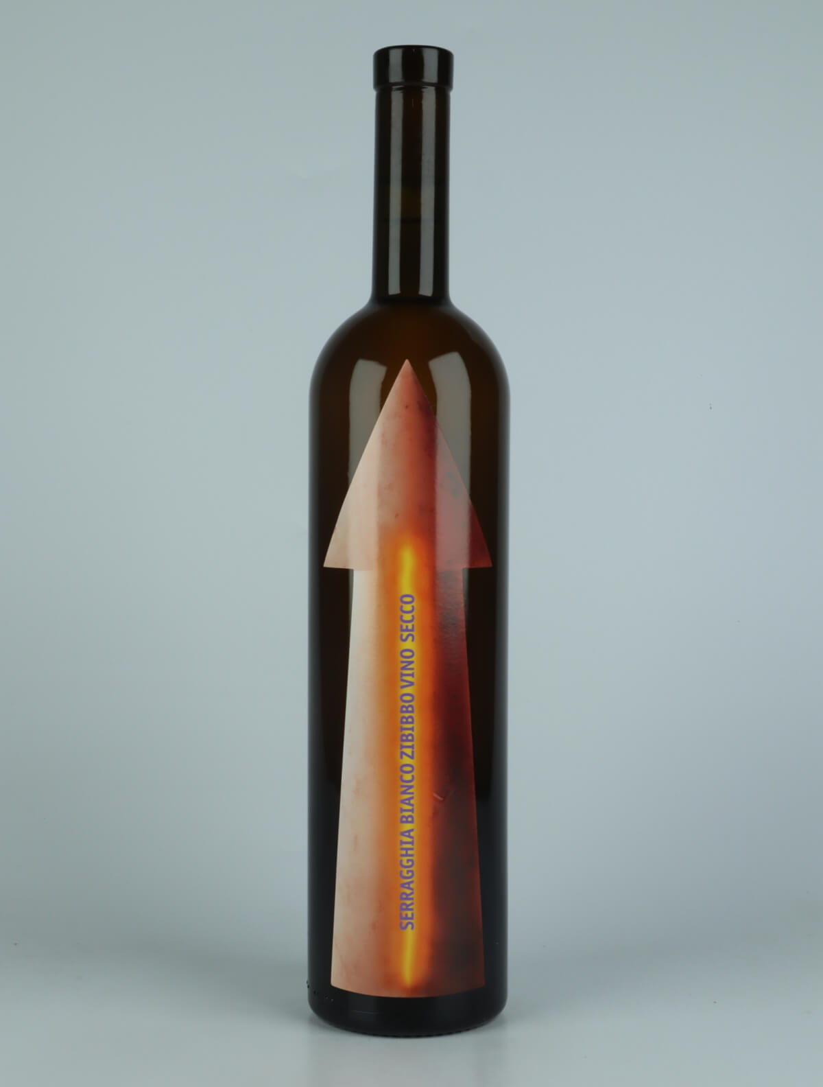 A bottle 2022 Serragghia Bianco Orange wine from Gabrio Bini, Sicily in Italy