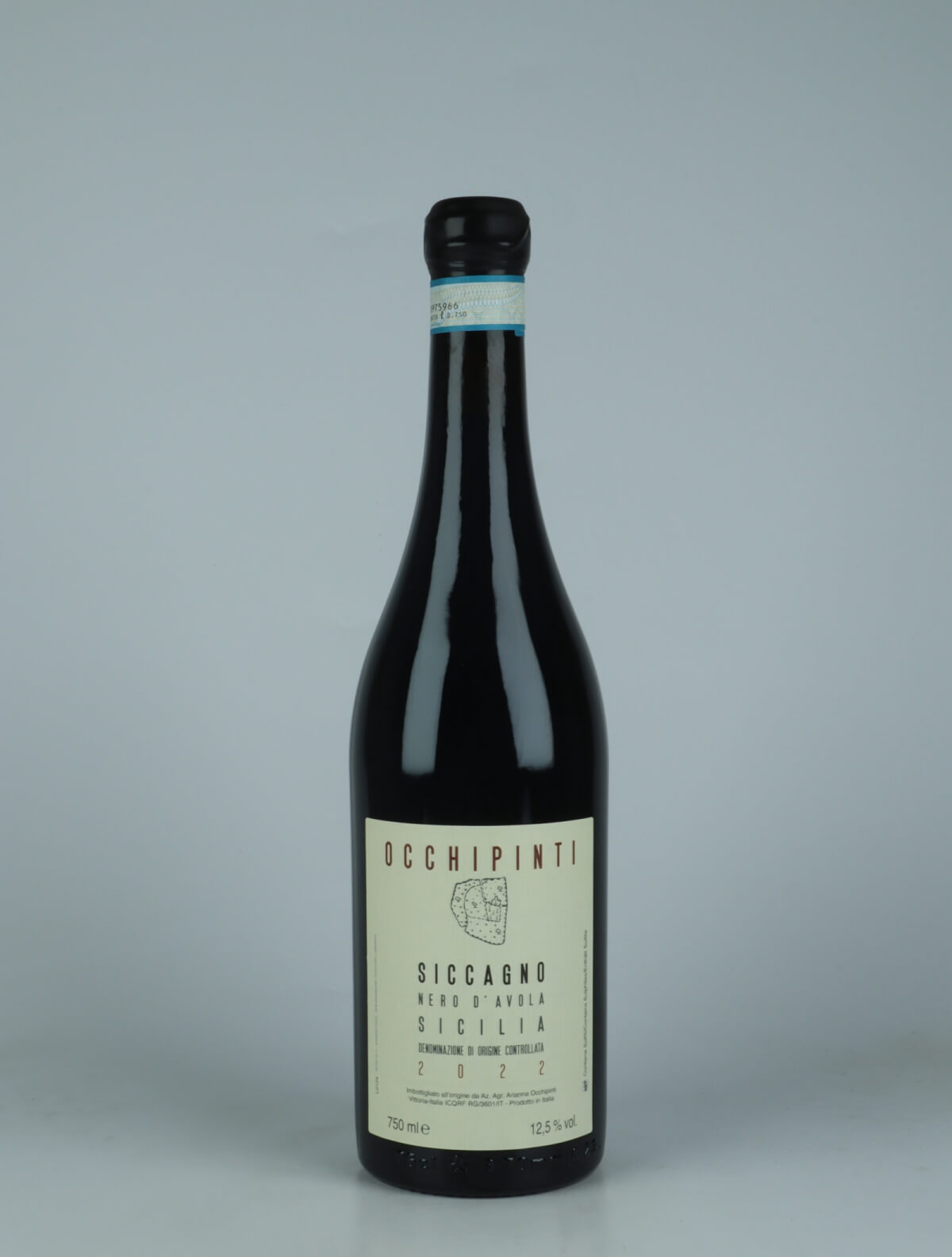 A bottle 2022 Siccagno Red wine from Arianna Occhipinti, Sicily in Italy