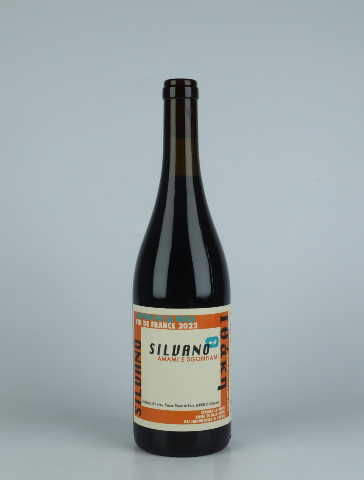 En flaske 2022 Silvano Rødvin fra Vinyer de la Ruca, Rousillon i Frankrig