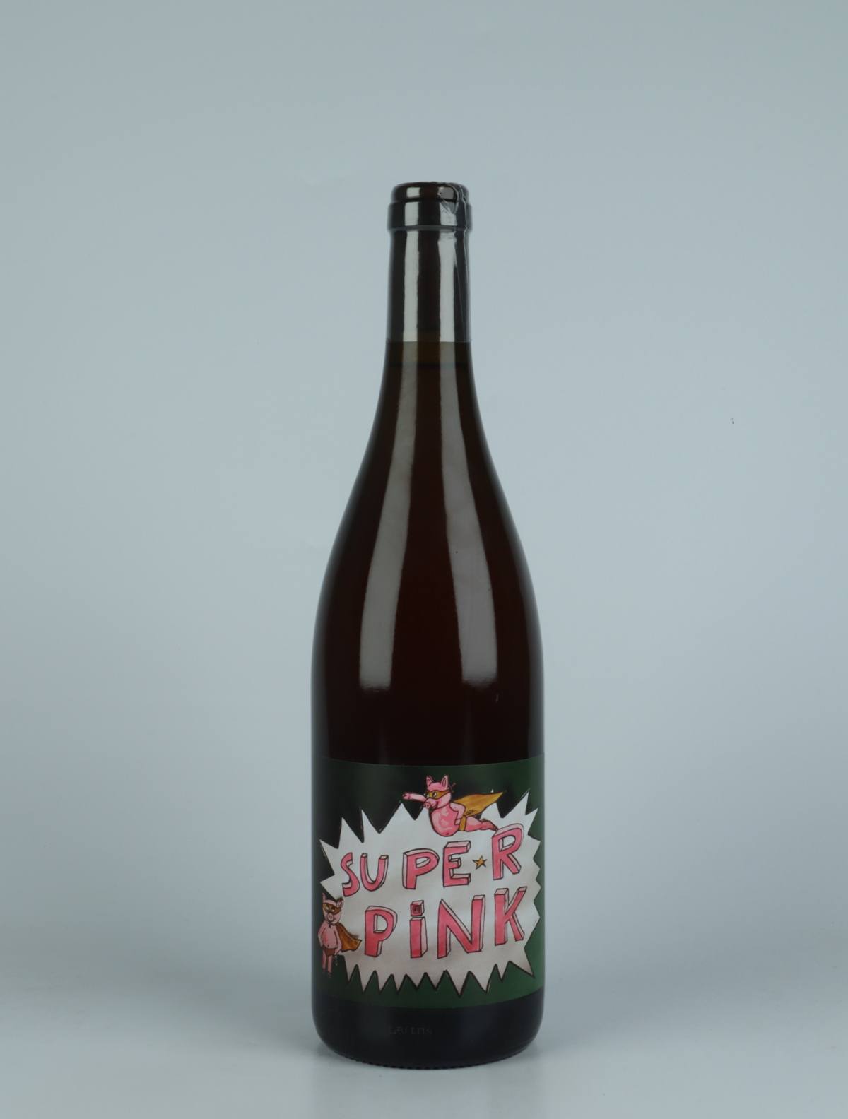 A bottle 2022 Super Pink Rosé from Frédéric Cossard, Rhône in France