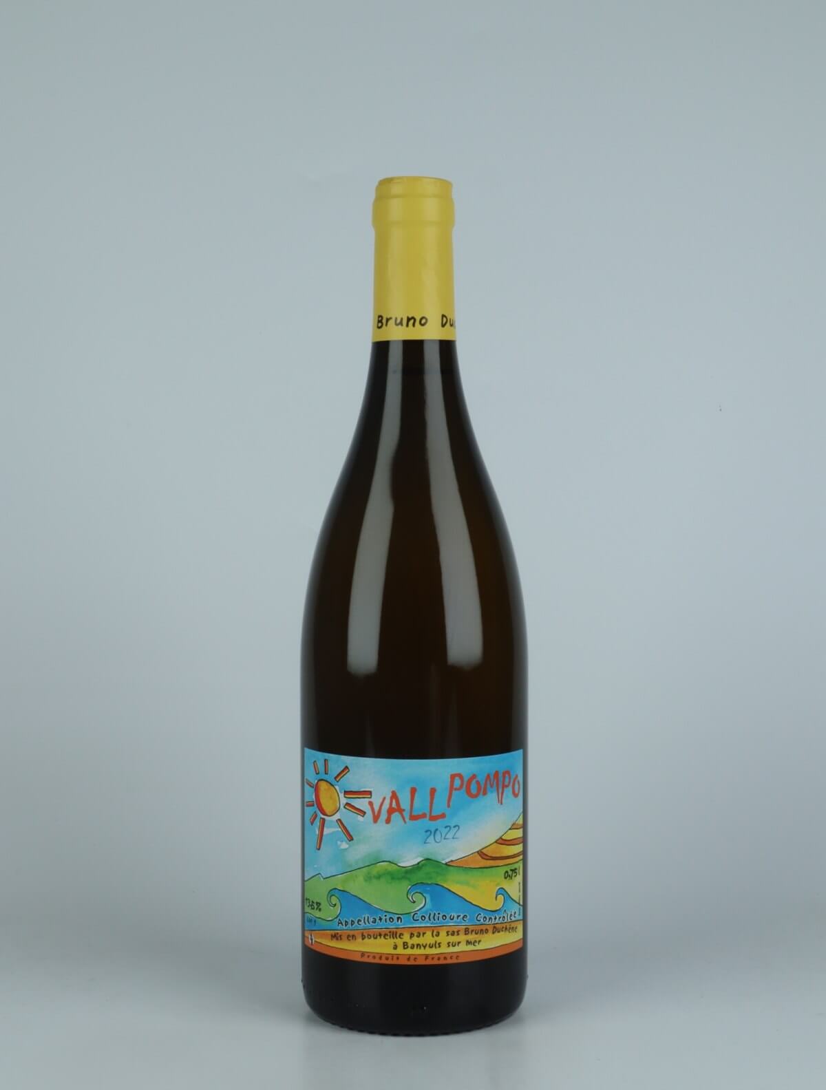 A bottle 2022 Vall Pompo White wine from Bruno Duchêne, Rousillon in France