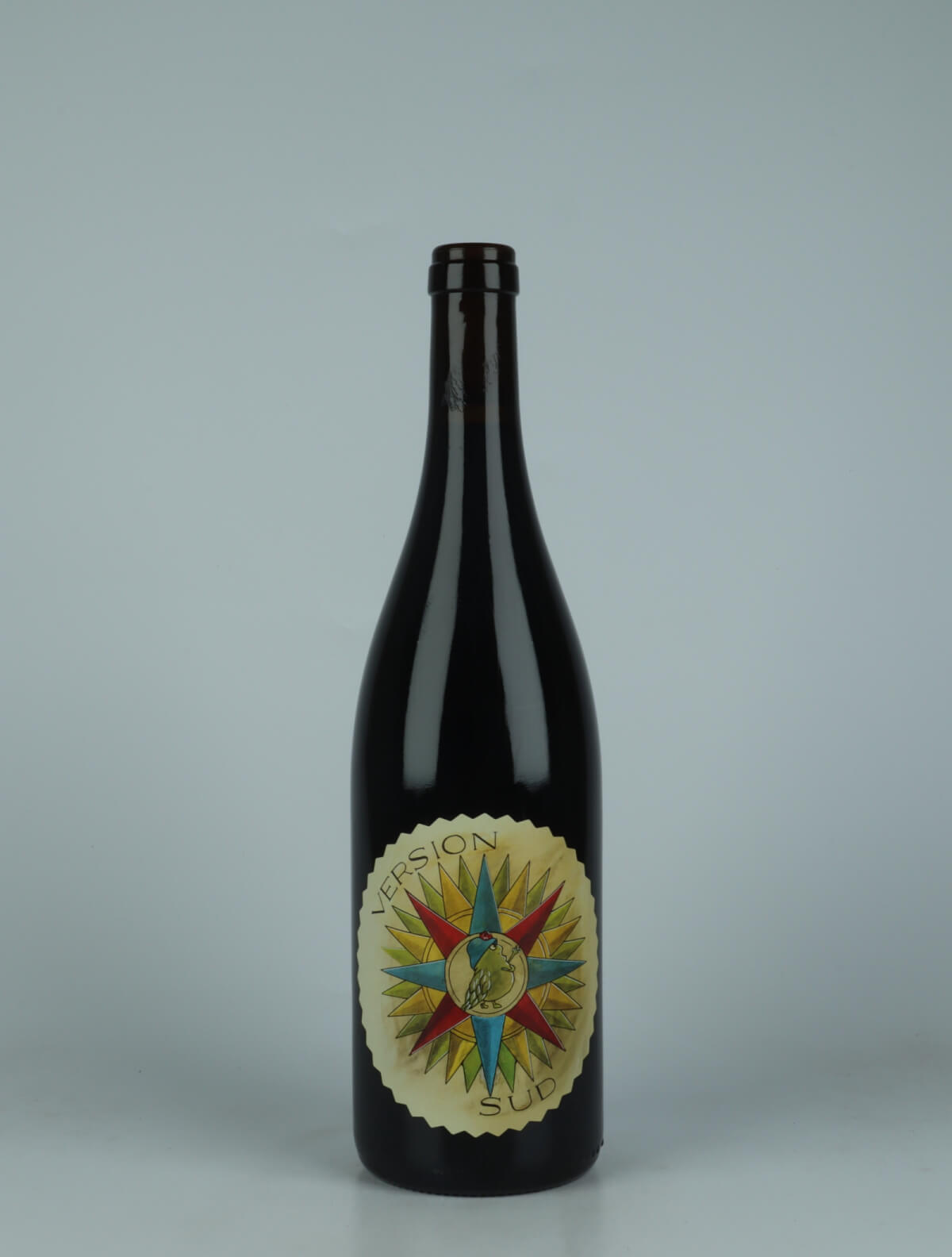 A bottle 2022 Version Sud Red wine from Frédéric Cossard, Rhône in France