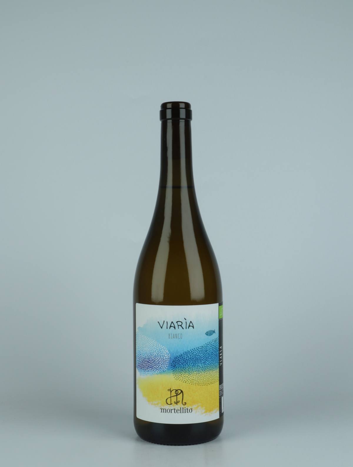 A bottle 2022 Viaria White wine from Il Mortellito, Sicily in Italy