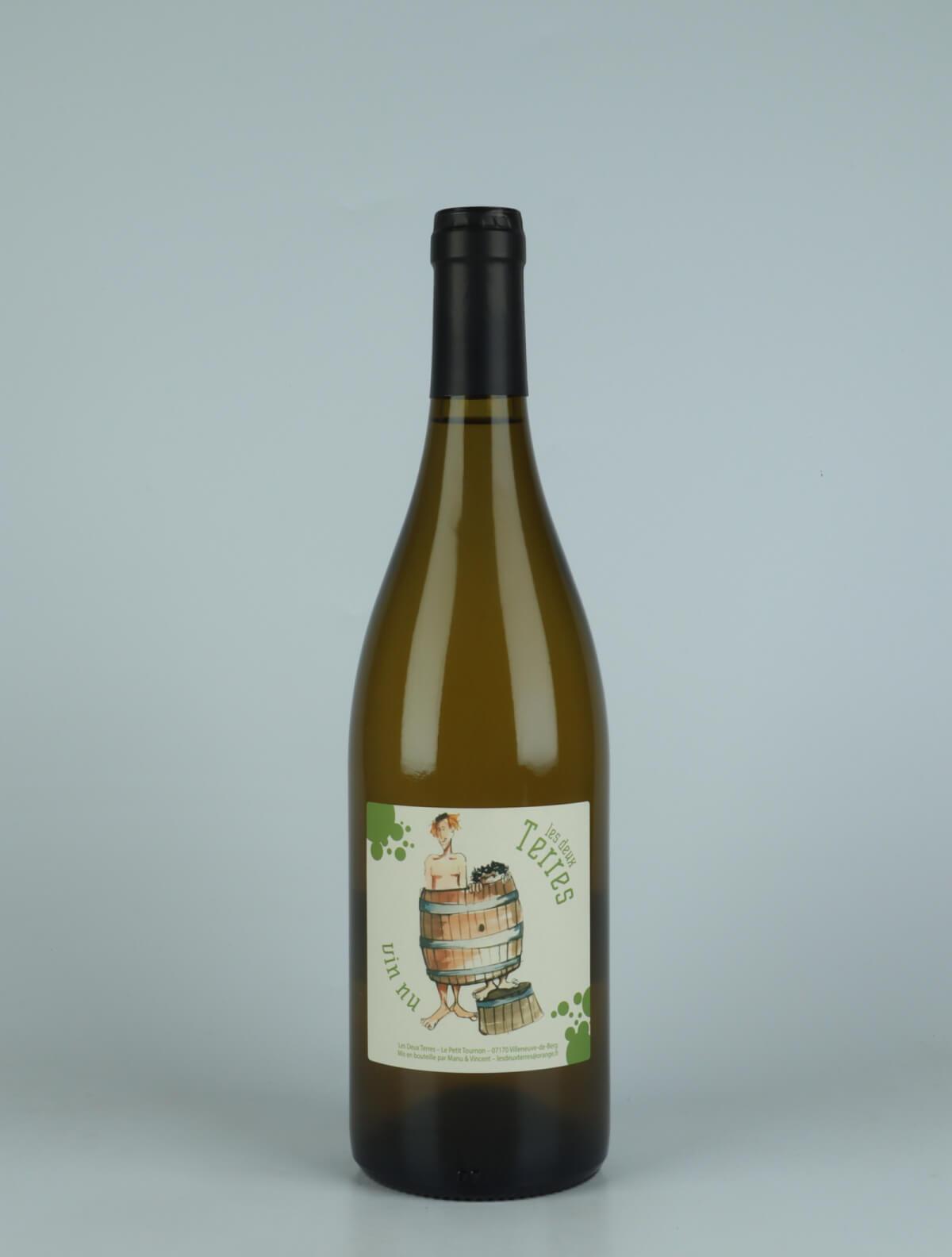 En flaske 2022 Vin Nu Blanc Hvidvin fra Les Deux Terres, Ardèche i Frankrig