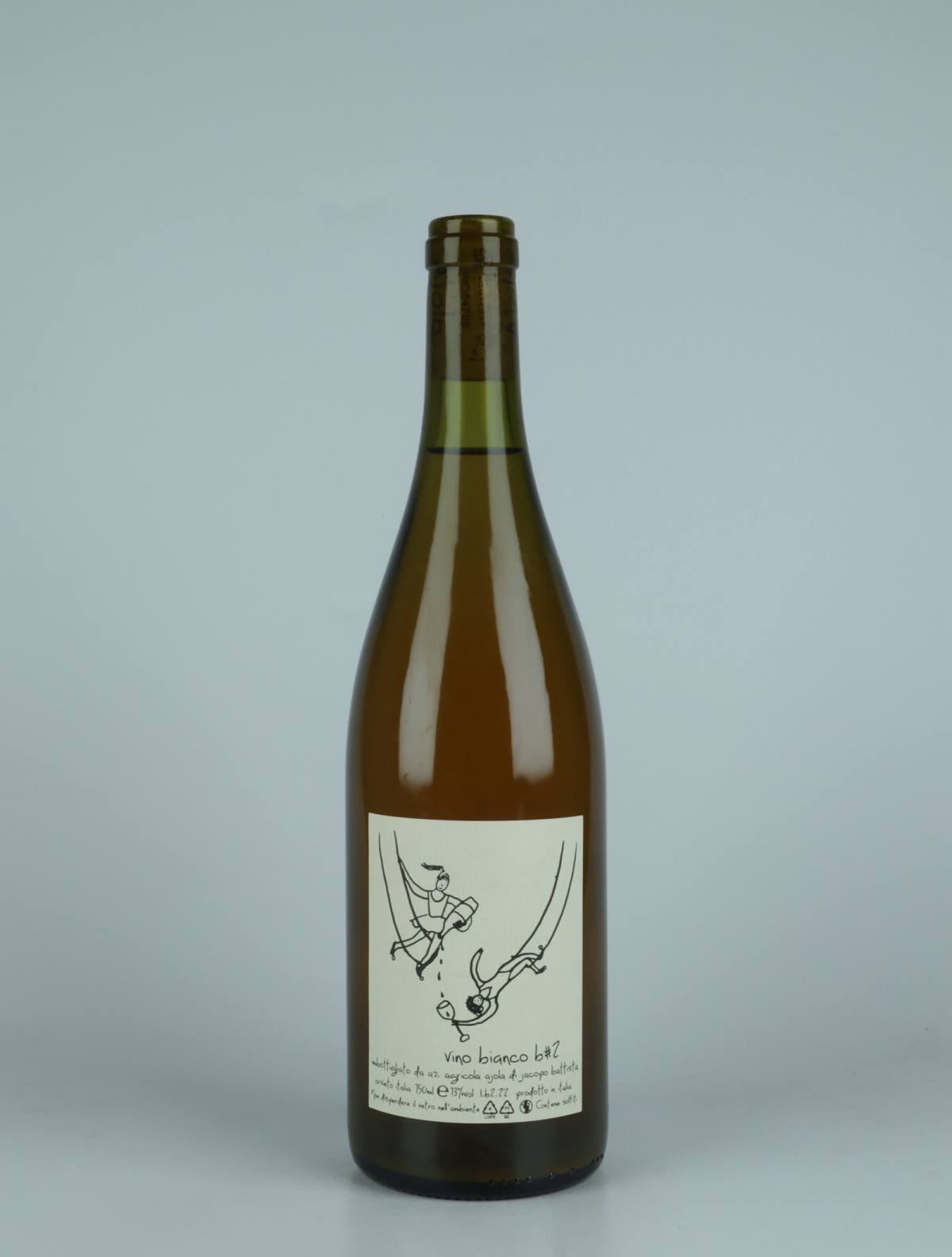A bottle 2022 Vino Bianco #2 Orange wine from Ajola, Umbria in Italy