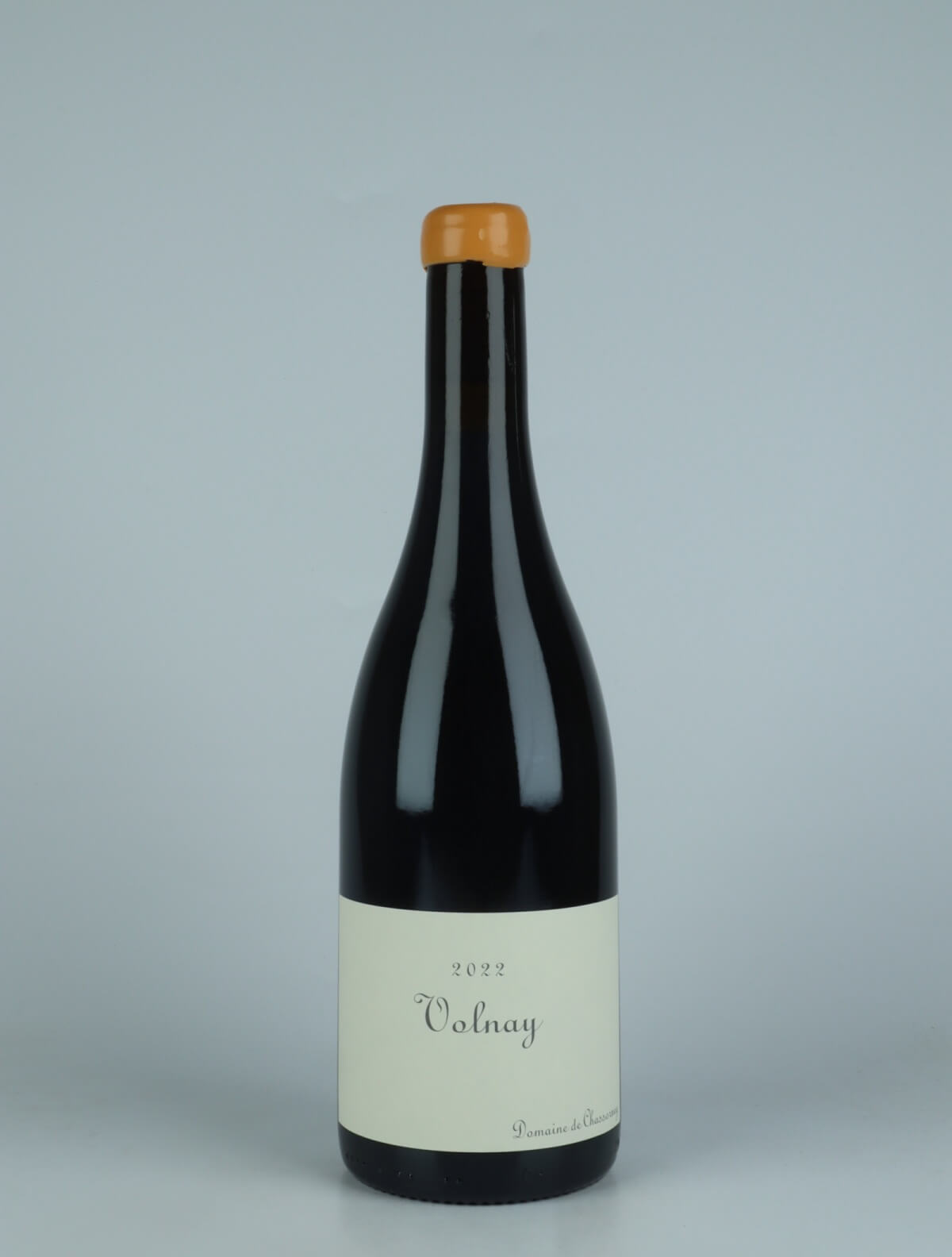 A bottle 2022 Volnay Red wine from Domaine de Chassorney, Burgundy in France