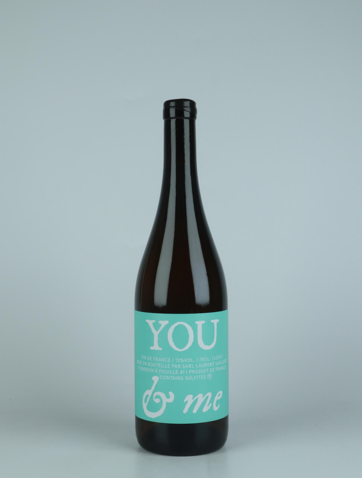 A bottle 2022 You & Me White wine from Laurent Saillard, Loire in France