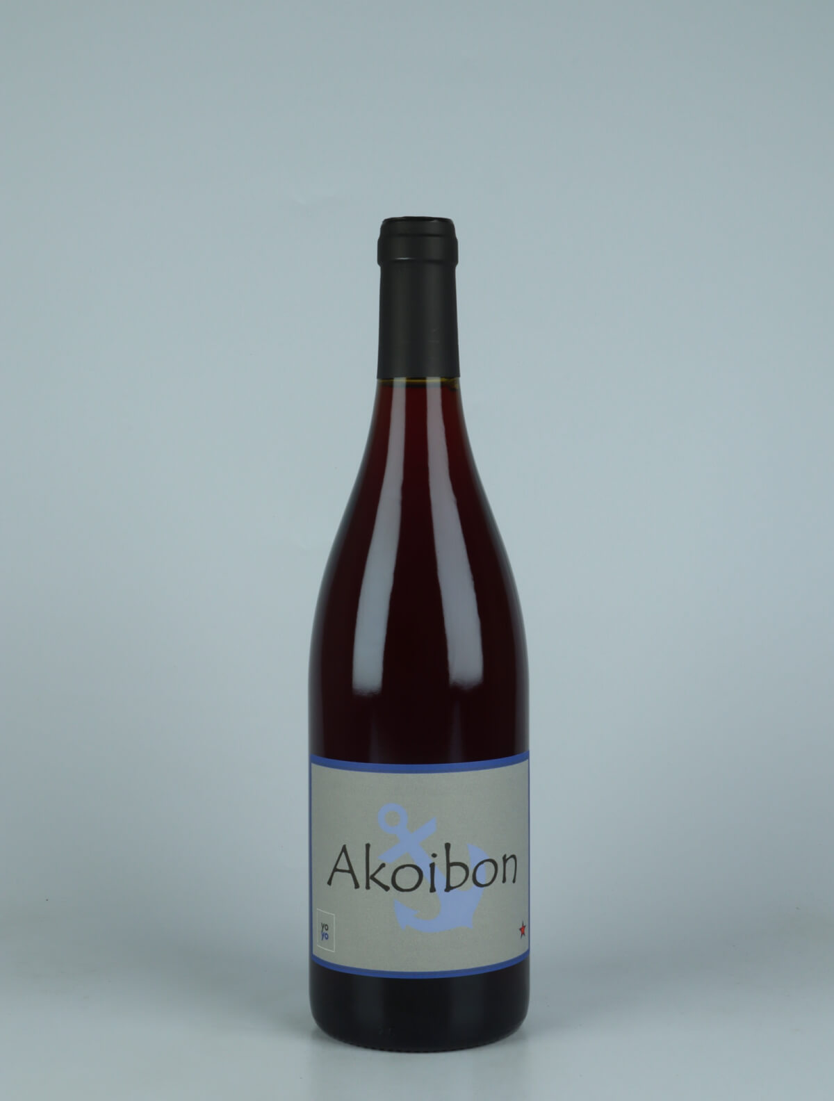 A bottle 2023 Akoibon Red wine from Domaine Yoyo, Rousillon in France