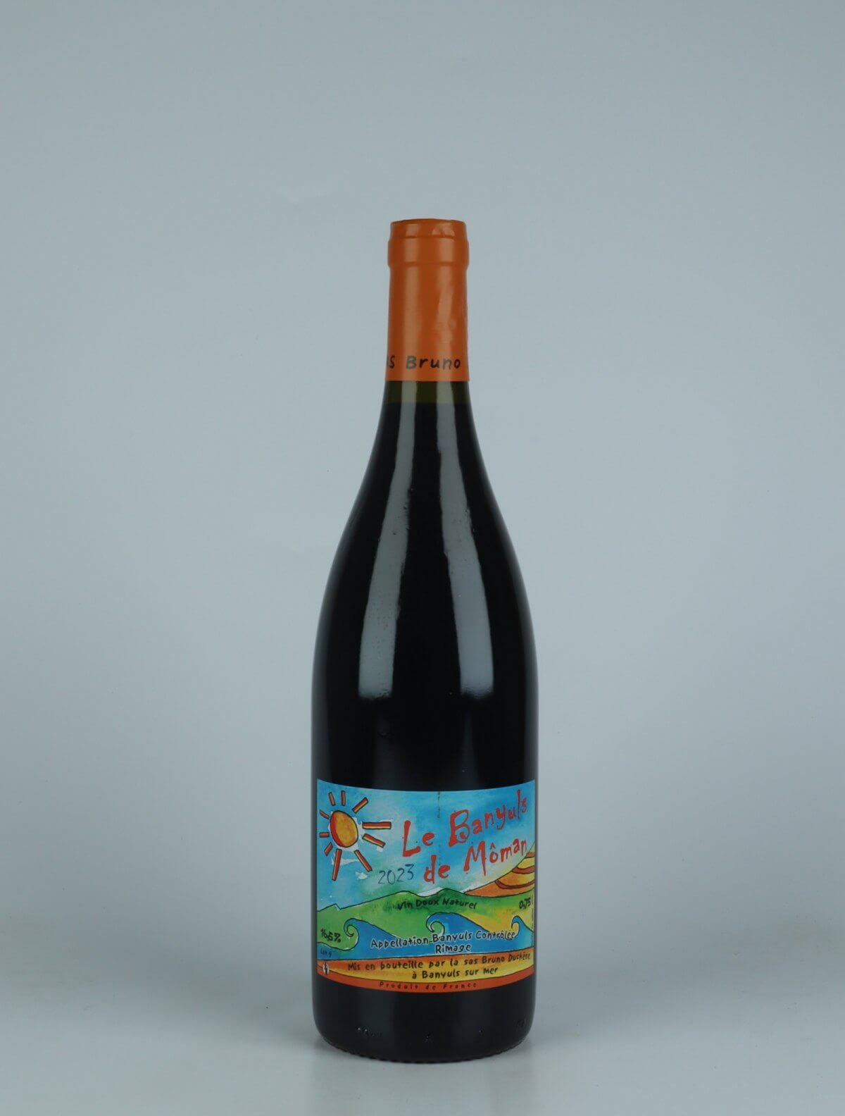 A bottle 2023 Banyuls Rimage - Le Banyuls de Môman Sweet wine from Bruno Duchêne, Rousillon in France