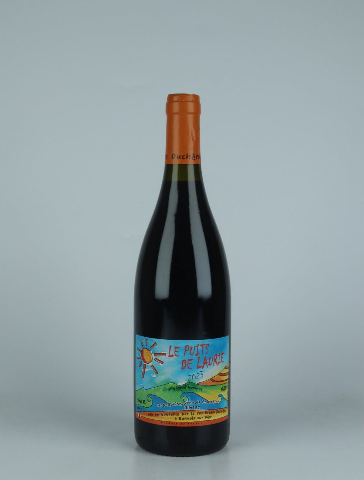 A bottle 2023 Banyuls Rimage - Le Puit de Laurie Sweet wine from Bruno Duchêne, Rousillon in France