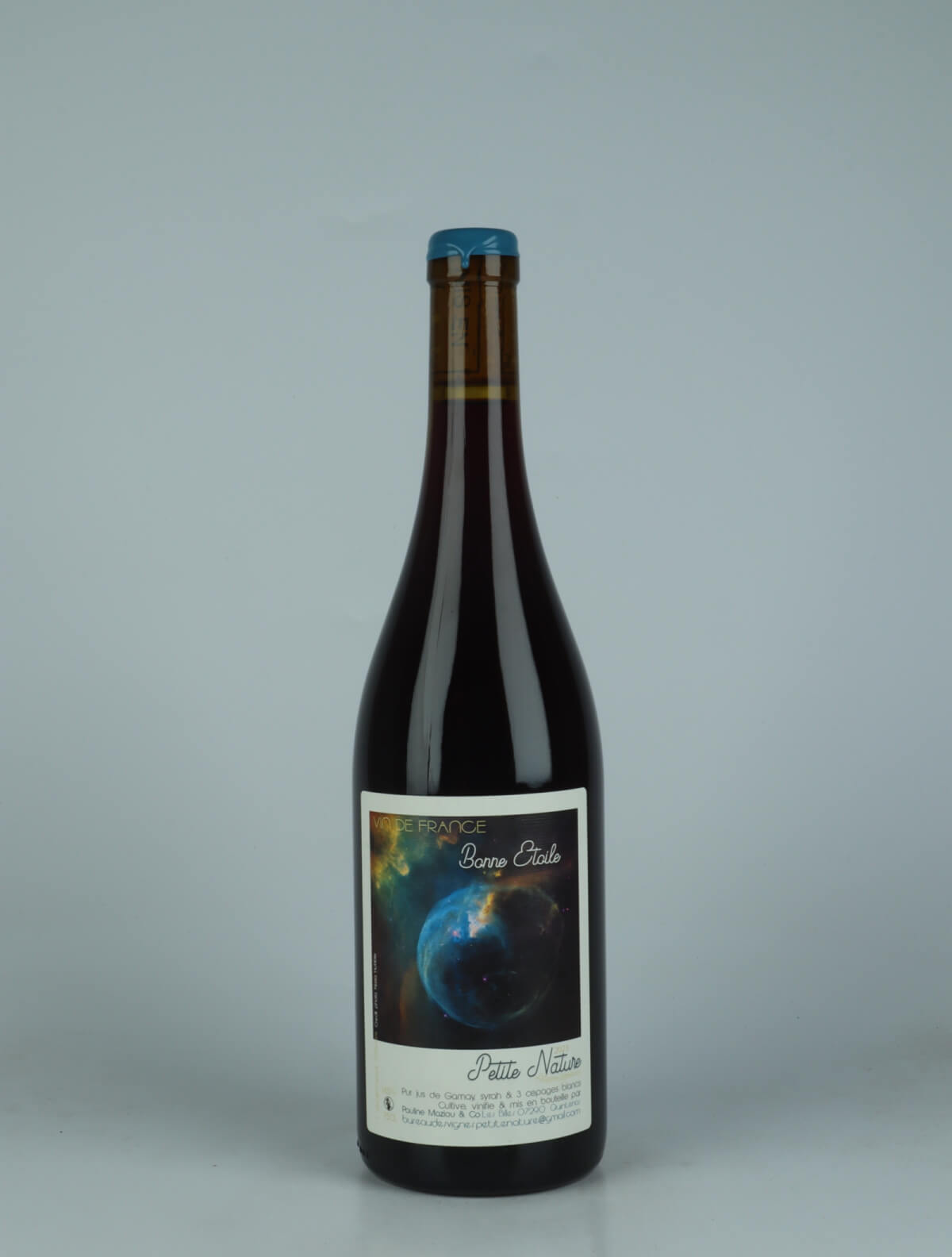 A bottle 2023 Bonne Étoile Red wine from Petite Nature, Ardèche in France