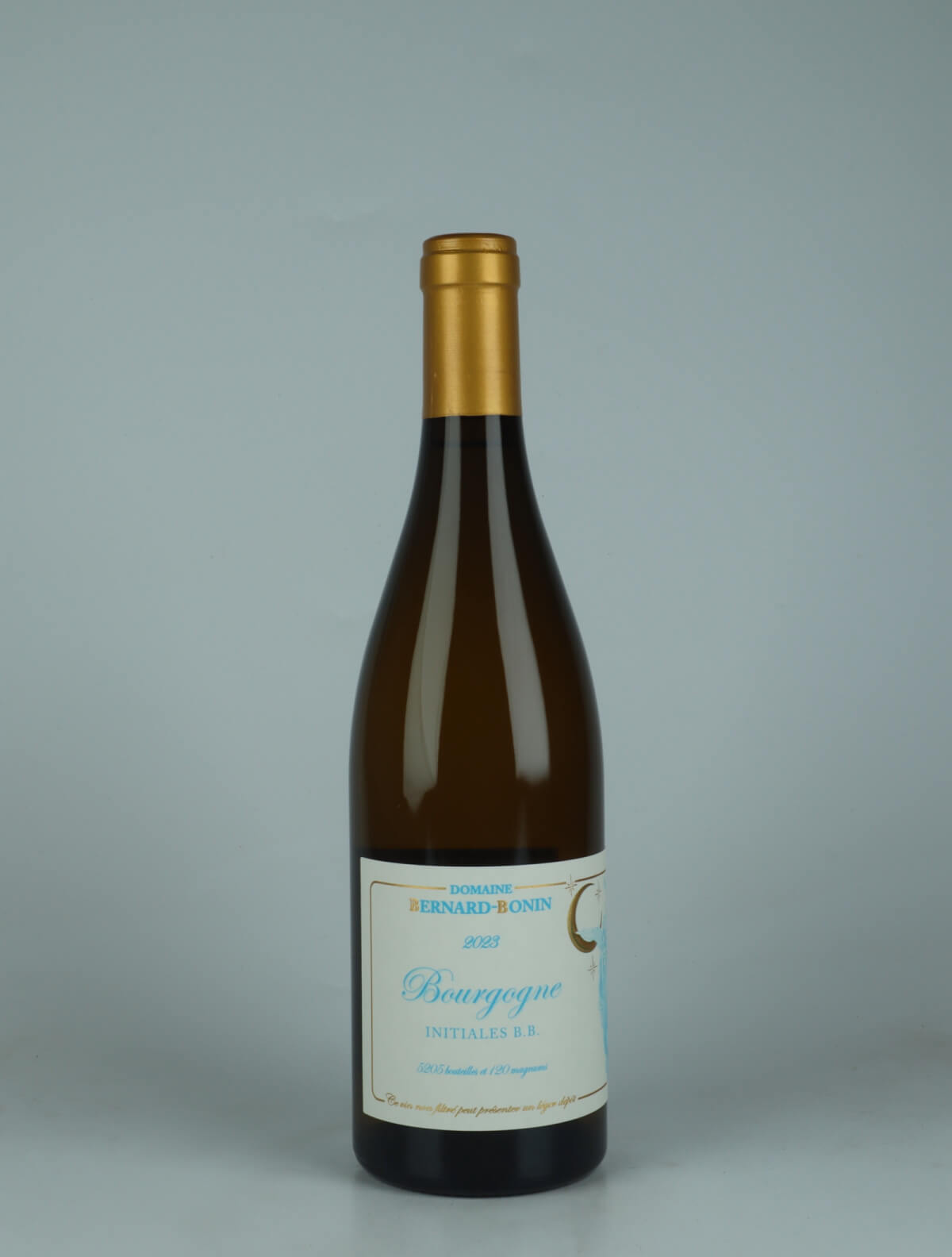 En flaske 2023 Bourgogne Blanc - Initiales B.B. Hvidvin fra Domaine Bernard-Bonin, Bourgogne i Frankrig