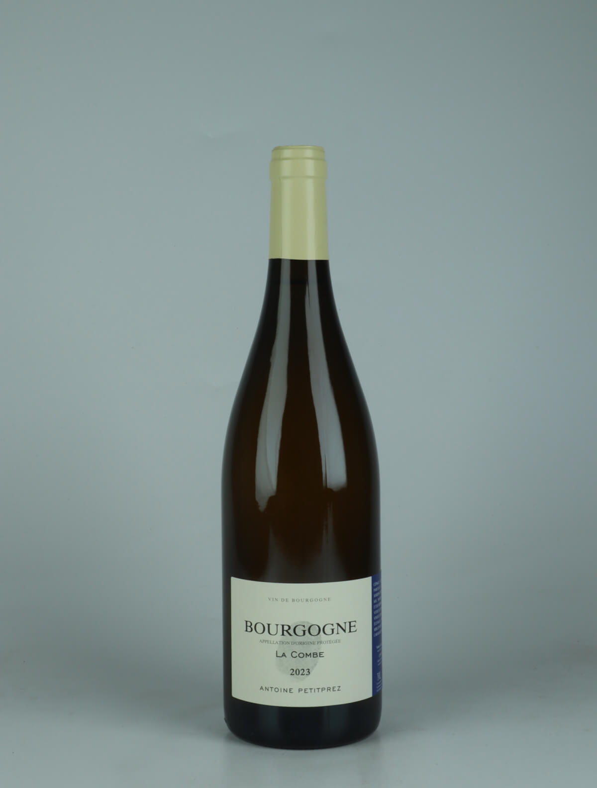 A bottle 2023 Bourgogne Blanc - La Combe White wine from Antoine Petitprez, Burgundy in France