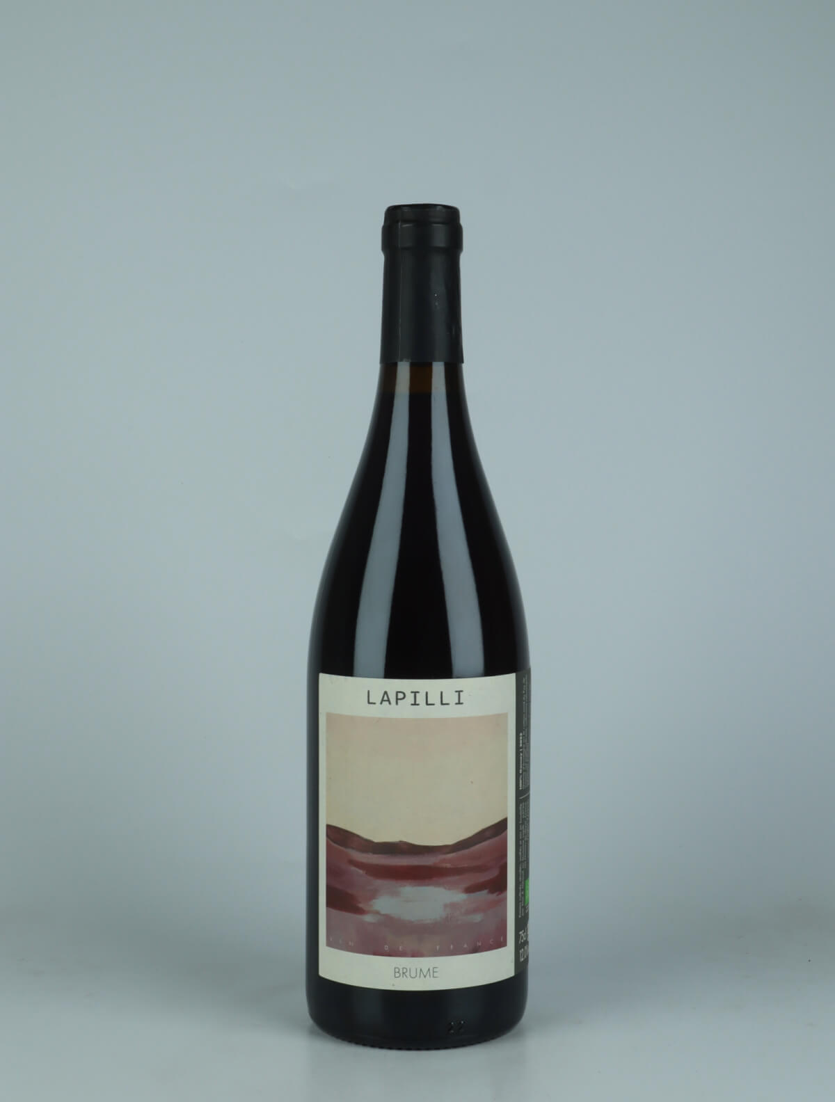 A bottle 2023 Brume Red wine from Domaine Lapilli, Auvergne in France