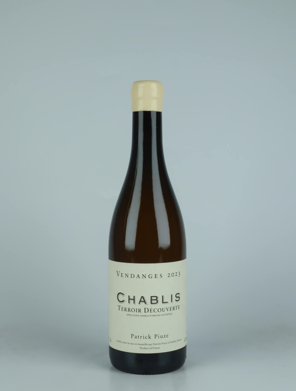 En flaske 2023 Chablis - Terroir Découverte Hvidvin fra Patrick Piuze, Bourgogne i Frankrig