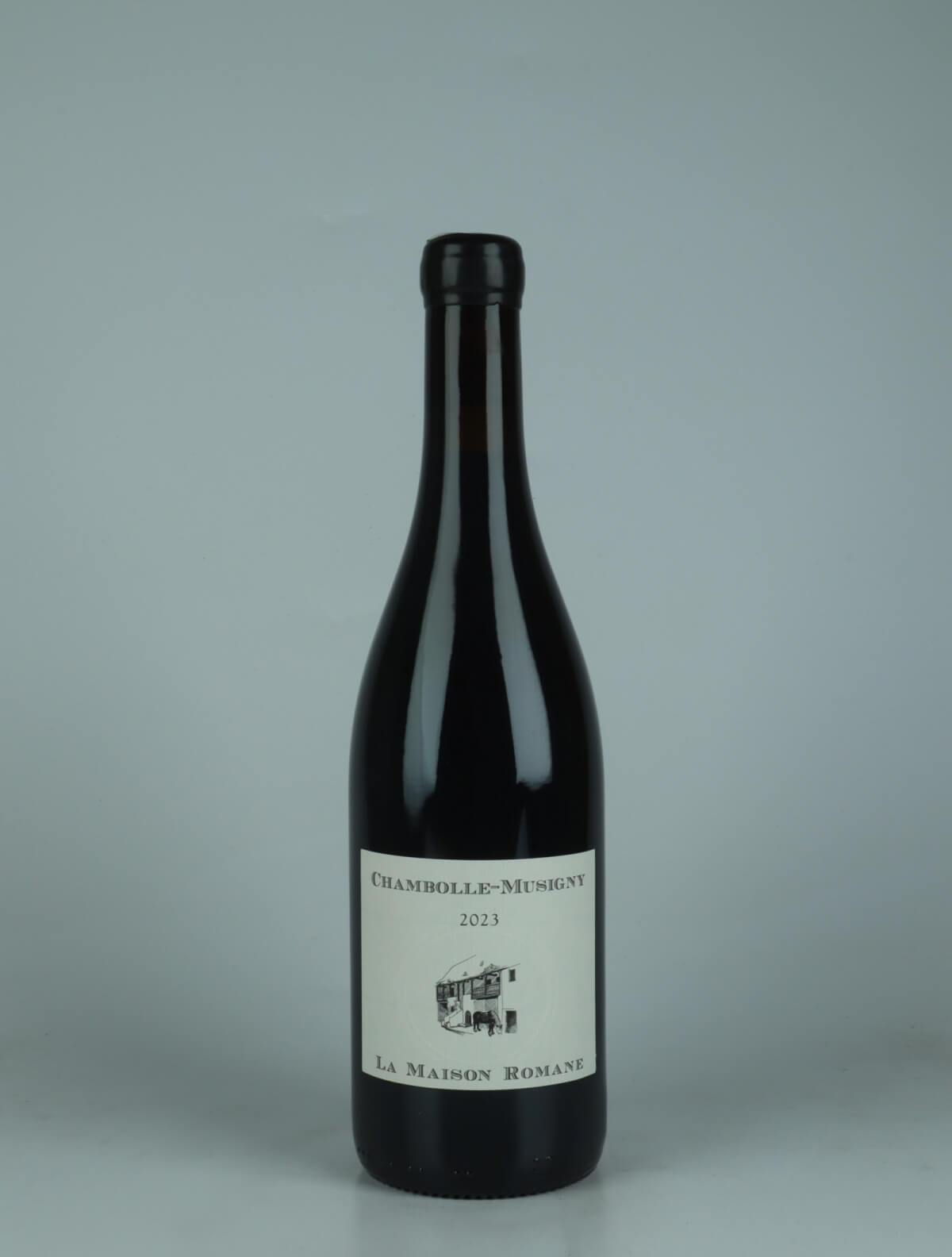 En flaske 2023 Chambolle Musigny Rødvin fra La Maison Romane, Bourgogne i Frankrig