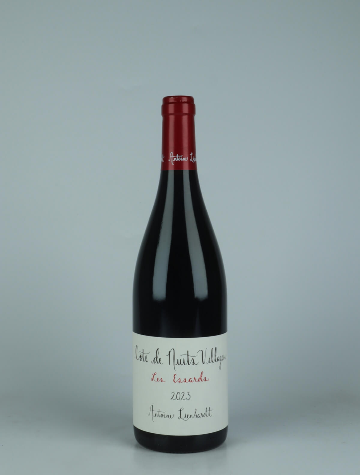 A bottle 2023 Côte de Nuits Villages - Les Essards Red wine from Antoine Lienhardt, Burgundy in France