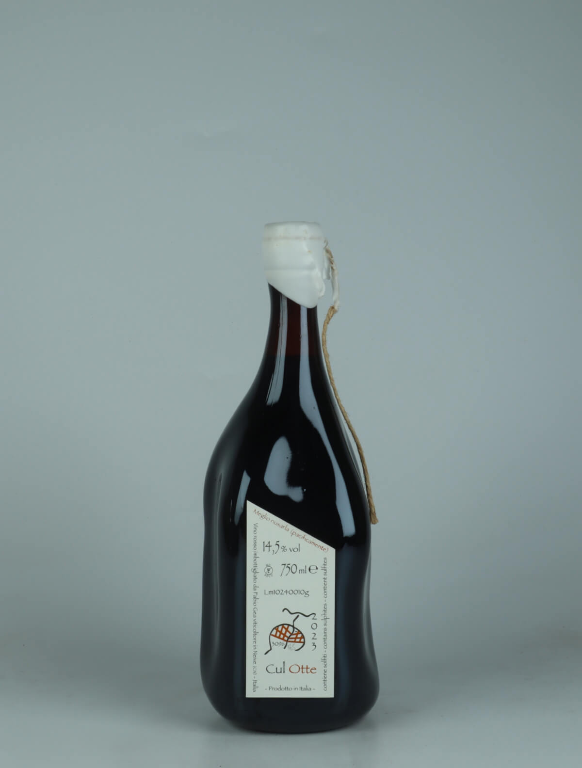 A bottle 2023 Cul Otte Red wine from Fabio Gea, Piedmont in Italy