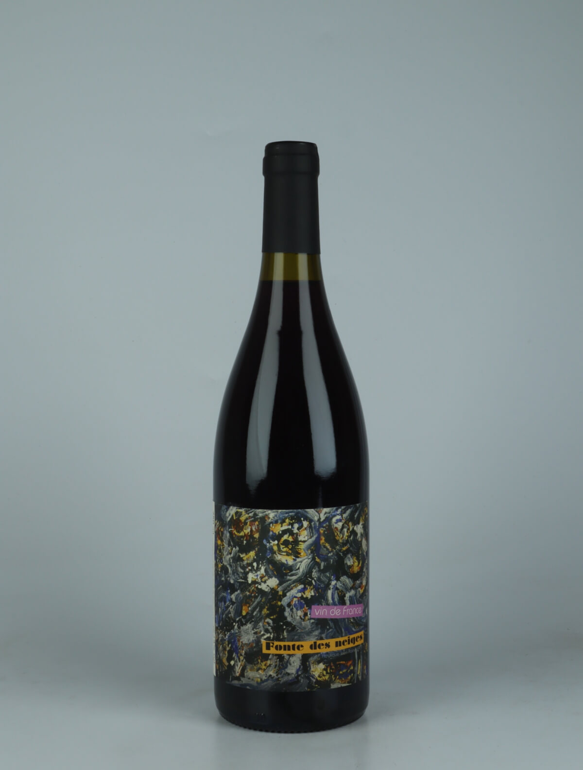 A bottle 2023 Fonte des Neiges Red wine from Daniel Sage, Haute-Loire in France