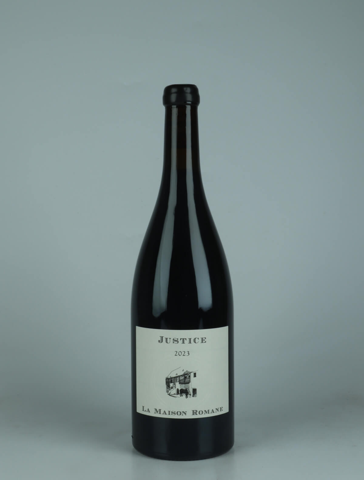 A bottle 2023 Gevrey Chambertin - La Justice Red wine from La Maison Romane, Burgundy in France