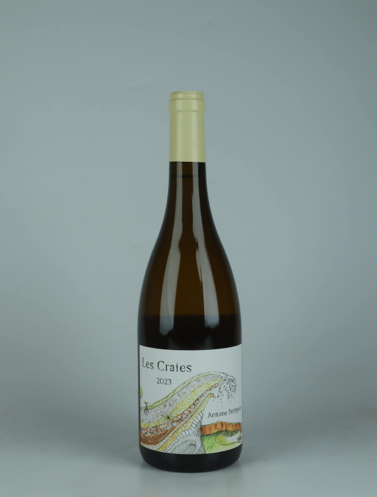 A bottle 2023 Hautes Côtes de Beaune Blanc - Les Craies White wine from Antoine Petitprez, Burgundy in France