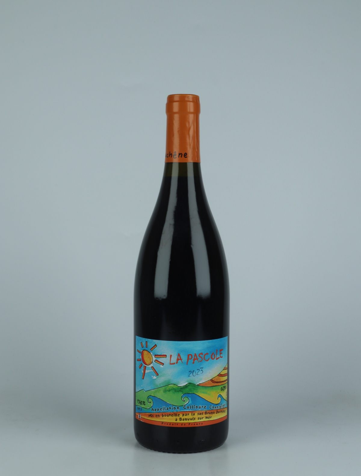 A bottle 2023 La Pascole Red wine from Bruno Duchêne, Rousillon in France