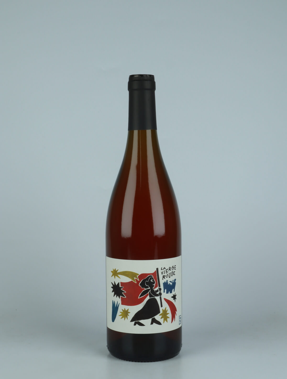 A bottle 2023 La Vierge Rouge Orange wine from Domaine Yoyo, Rousillon in France