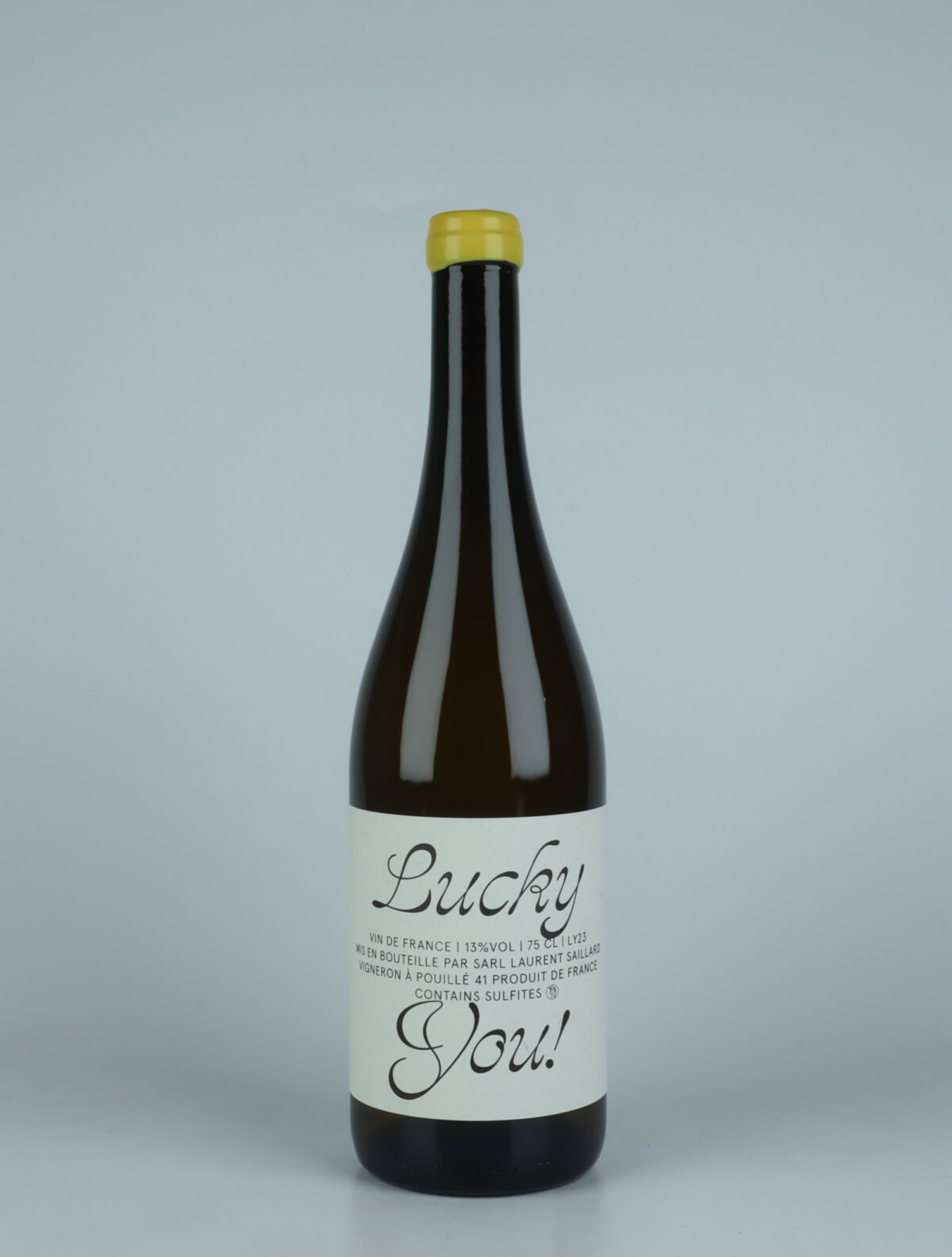 A bottle 2023 Lucky You White wine from Laurent Saillard, Loire in France