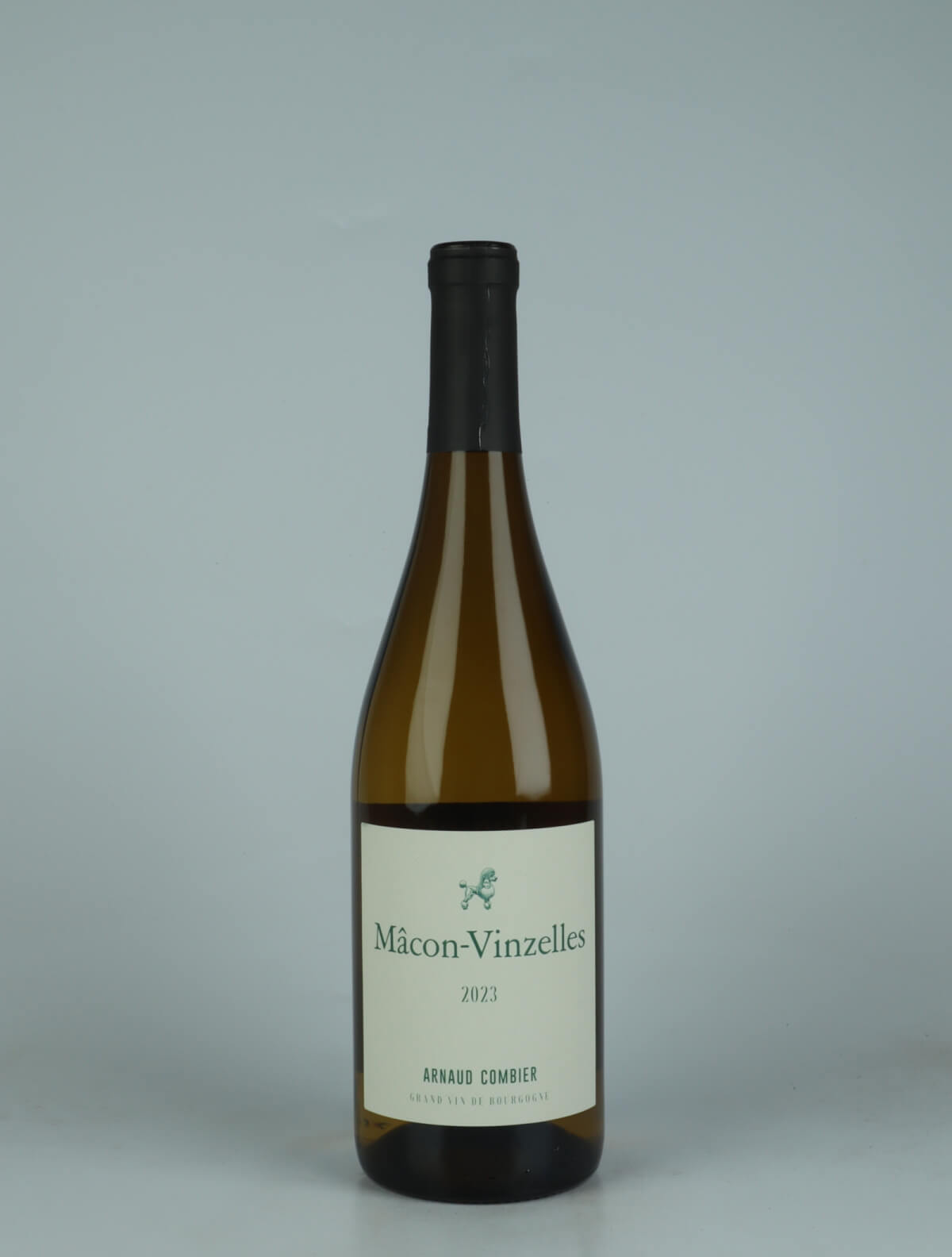 A bottle 2023 Mâcon Vinzelles White wine from Arnaud Combier, Burgundy in France