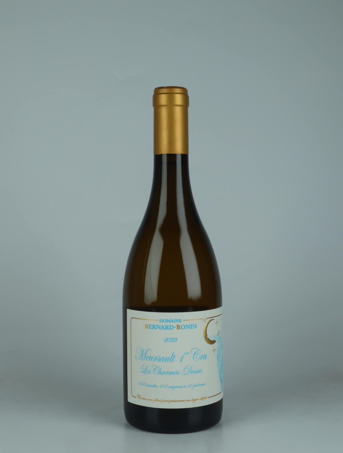 A bottle 2023 Meursault 1. Cru - Les Charmes-Dessus White wine from Domaine Bernard-Bonin, Burgundy in France