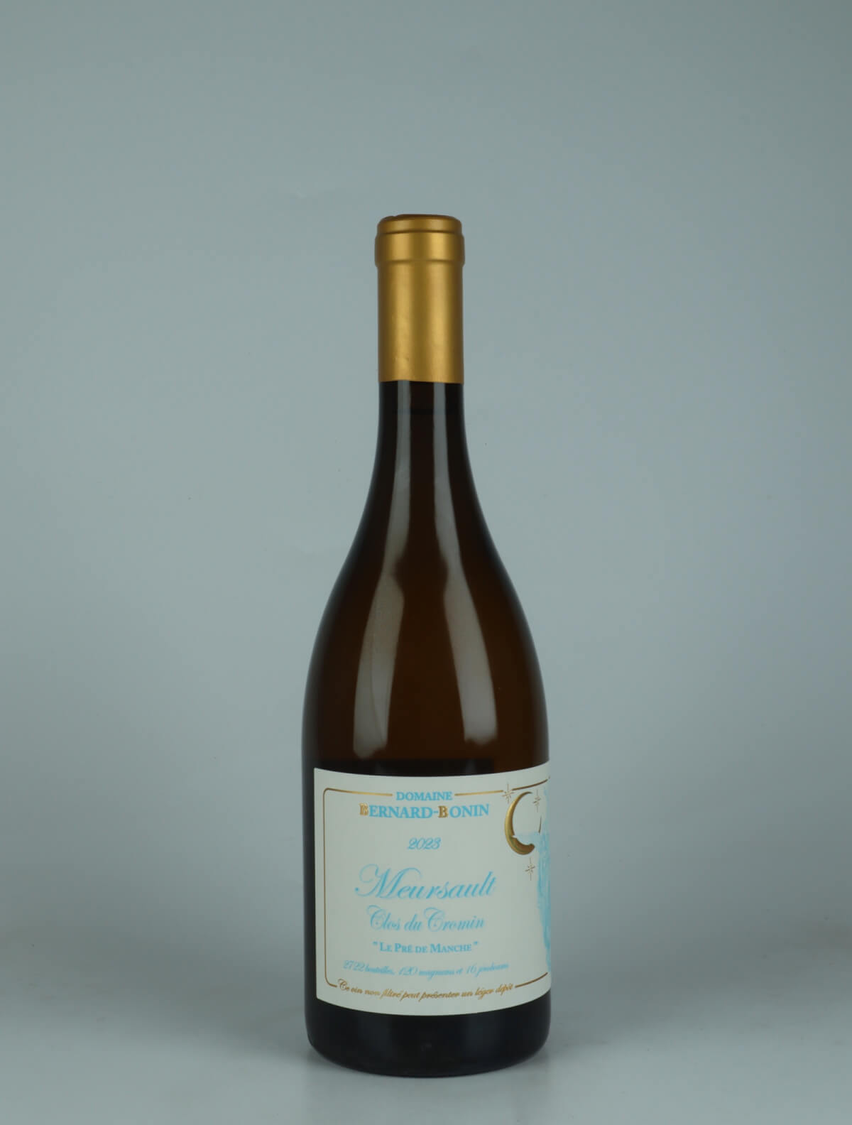 A bottle 2023 Meursault - Clos du Cromin - Le Pré de Manche White wine from Domaine Bernard-Bonin, Burgundy in France