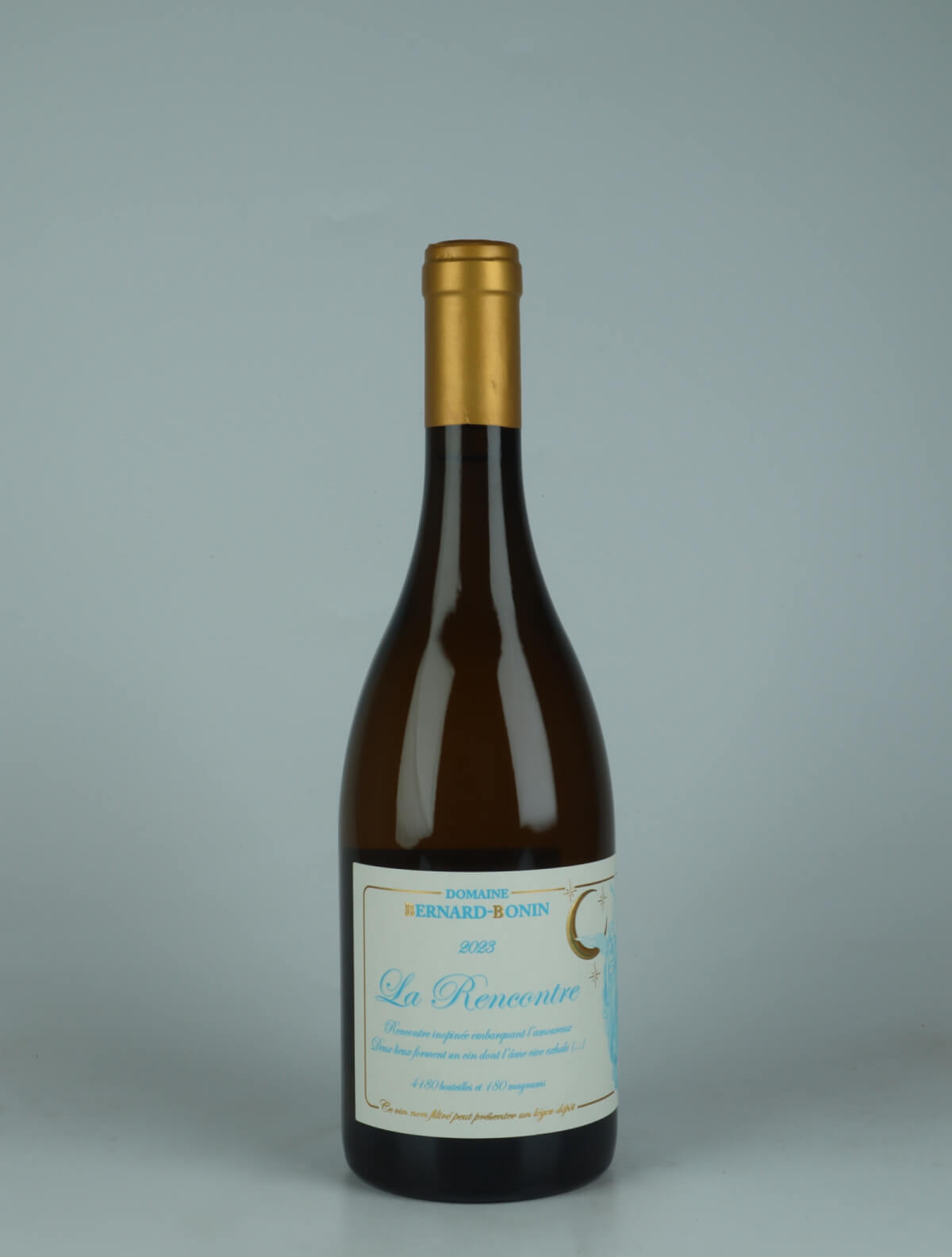 A bottle 2023 Meursault - La Rencontre White wine from Domaine Bernard-Bonin, Burgundy in France