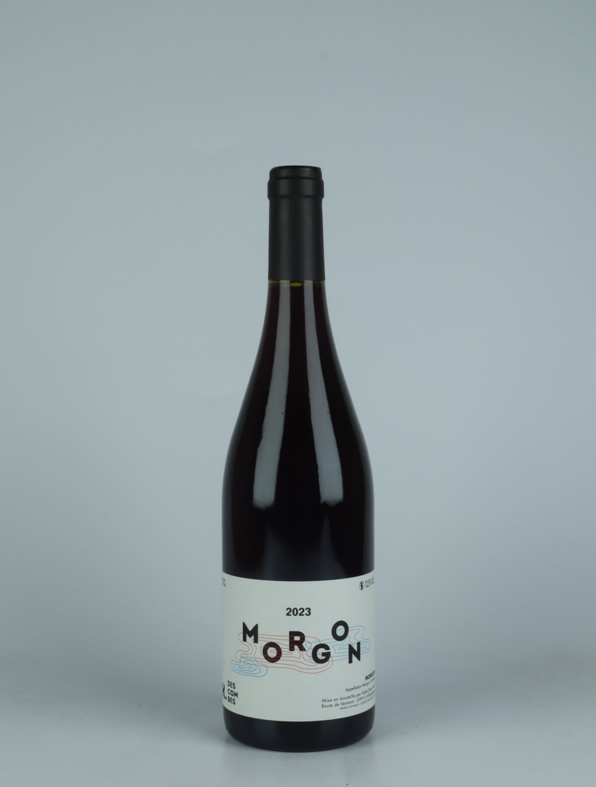 A bottle 2023 Morgon Red wine from Kewin Descombes, Beaujolais in France