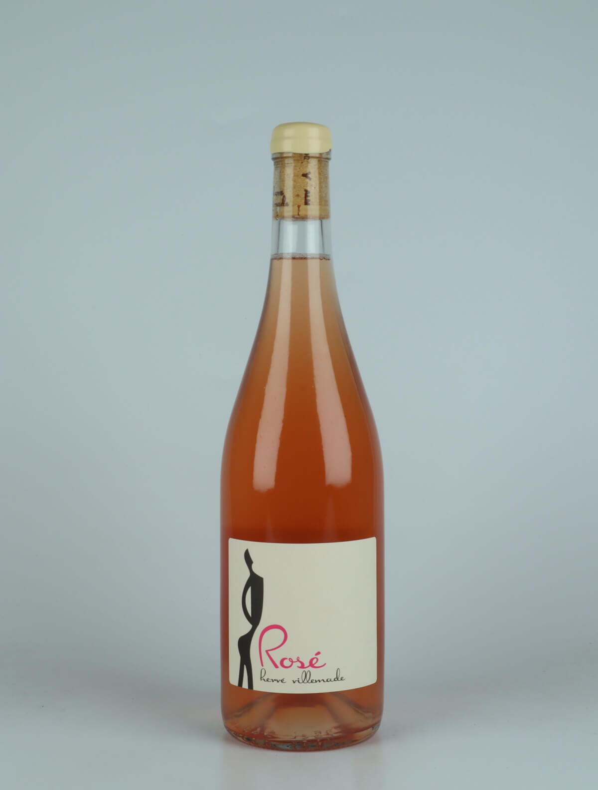 En flaske 2023 Rosé Rosé fra Hervé Villemade, Loire i Frankrig