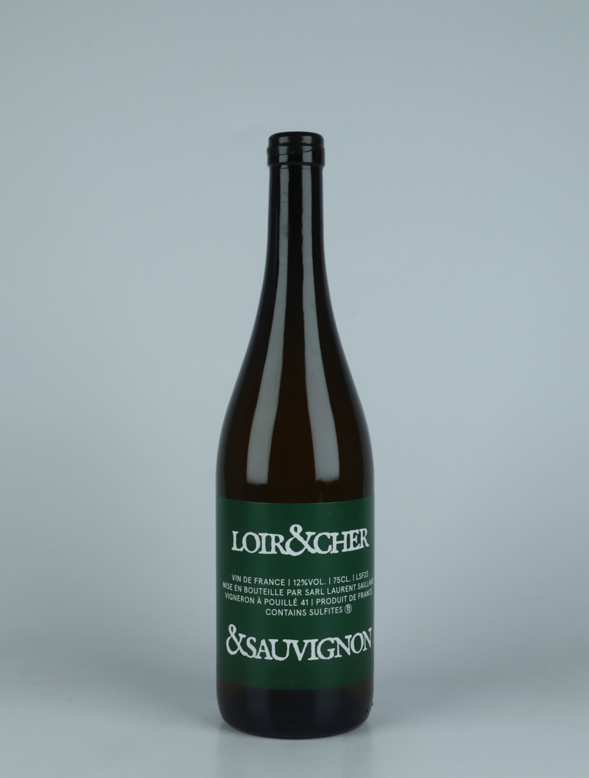 A bottle 2023 Sauvignon du Loir & Cher White wine from Laurent Saillard, Loire in France